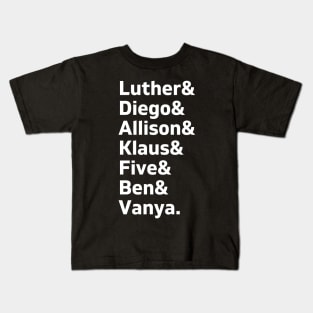 umbrella academy members Kids T-Shirt